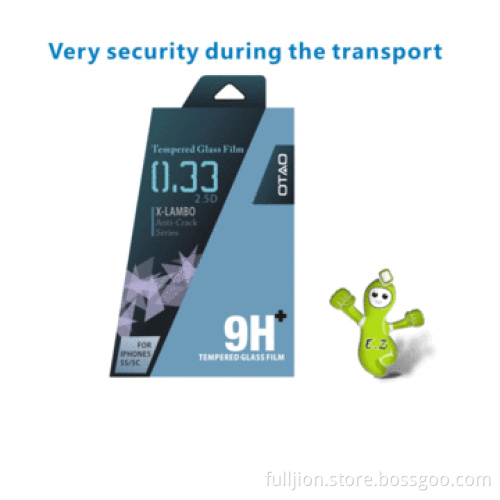 9h 0.33mm 0.2mm 2.5D curved edge round angle tempered-glass screen protector for iPhone 5/5c/5s
